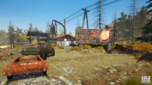 Gold Mining Simulator gameplay screenshot showing Mining site